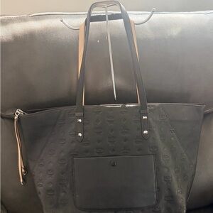 MCM Black and Tan Tote Bag